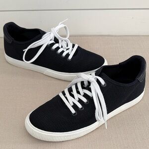 Ralph Lauren Women’s Dark Navy Mesh Low-Top Sneakers